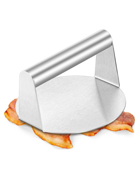 Prensa de Hamburguesas HaSteeL 14 cm Acero Inoxidable Antiadherente Prensa de Hamburguesas HaSteeL 14 cm Acero Inoxidable Antiadherente