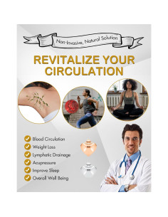 Pendientes Magnéticos Feraco para Mujeres - Acupresión y Germanio 2