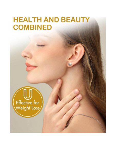 Pendientes Magnéticos Feraco para Mujeres - Acupresión y Germanio Pendientes Magnéticos Feraco para Mujeres - Acupresión y Germanio