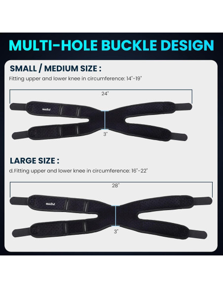 Faja de Soporte para Rodilla Welnove - 2 Paquetes S/M Faja de Soporte para Rodilla Welnove - 2 Paquetes S/M