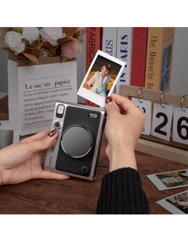 Tapa de Lente MUZIRI KINOKOO para Cámara Fuji Instax Mini EVO - Negro