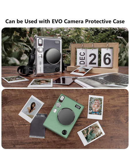 Tapa de Lente MUZIRI KINOKOO para Cámara Fuji Instax Mini EVO - Negro Tapa de Lente MUZIRI KINOKOO para Cámara Fuji Instax Mini EVO - Negro