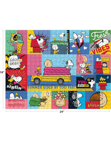 Rompecabezas RoseArt Peanuts 300 Piezas Vibras 60x45cm
