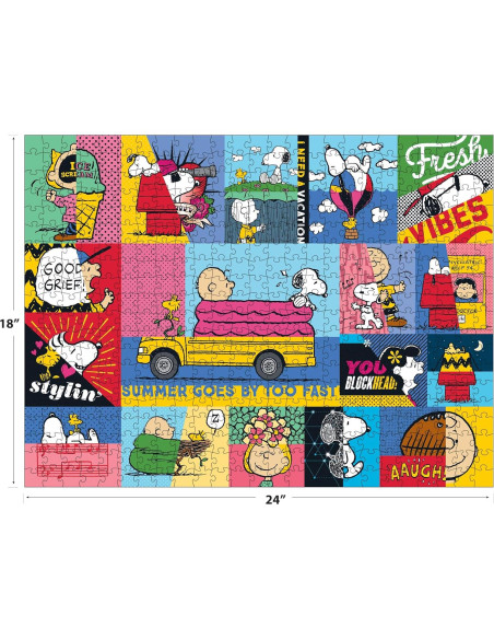 Rompecabezas RoseArt Peanuts 300 Piezas Vibras 60x45cm Rompecabezas RoseArt Peanuts 300 Piezas Vibras 60x45cm