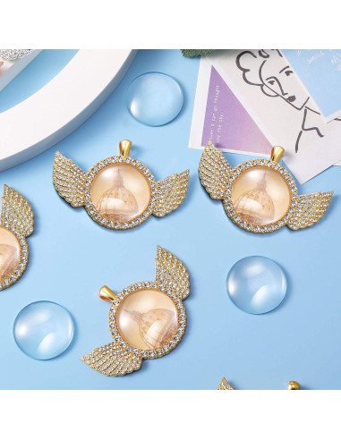 Set 27 Piezas Bandejas Colgantes Hicarer con Bezel Oro