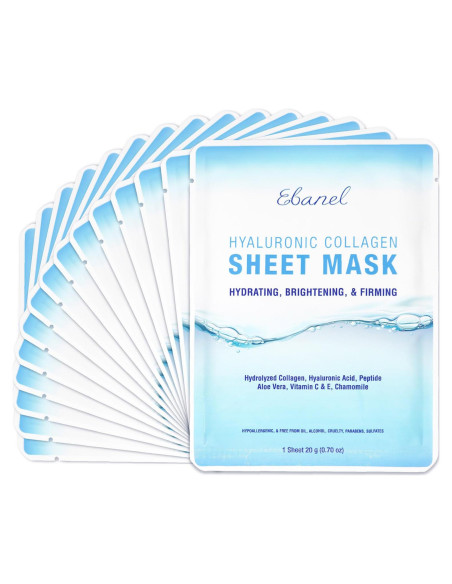 Mascarilla Facial de Colágeno Ebanel 15 Piezas Hidratante Mascarilla Facial de Colágeno Ebanel 15 Piezas Hidratante
