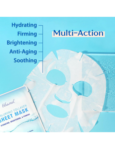Mascarilla Facial de Colágeno Ebanel 15 Piezas Hidratante Mascarilla Facial de Colágeno Ebanel 15 Piezas Hidratante
