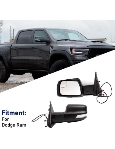 Espejo de Puerta HIGHTO para Dodge Ram 2018-2021 IH