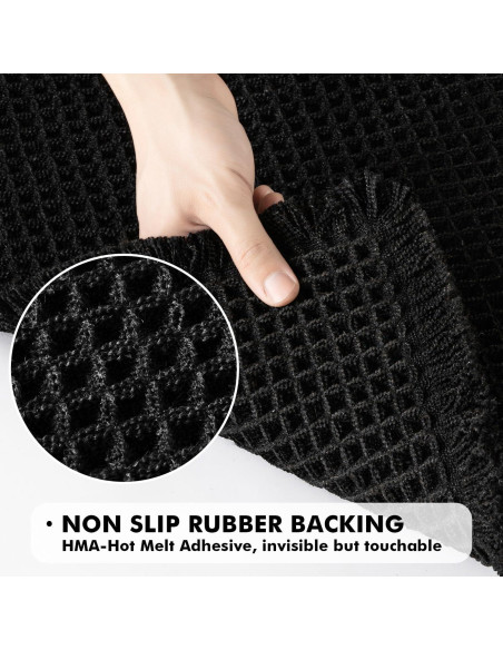 Juego de 2 Alfombrillas de Baño MIULEE Waffle Antideslizantes 43x61 cm Juego de 2 Alfombrillas de Baño MIULEE Waffle Antideslizantes 43x61 cm
