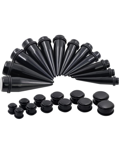 Kit de Estiramiento de Orejas Oyaface 36 PCS 00G-20mm Acrílico