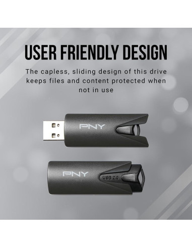 Pendrive PNY 16GB Attaché USB 2.0 - Paquete de 2 Unidades
