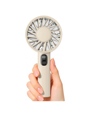 Ventilador Mini Portátil FrSara M12 Recargable 3000mAh Beige
