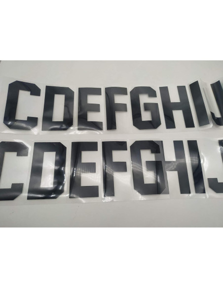 52 Letras Transferencia Calor Fanbay 7.62 cm Negro 52 Letras Transferencia Calor Fanbay 7.62 cm Negro