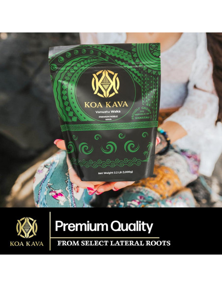 Kava Kava Polvo Premium Koa - 1 Kg de Vanuatu para Relajación Kava Kava Polvo Premium Koa - 1 Kg de Vanuatu para Relajación