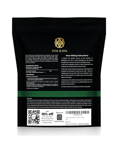 Kava Kava Polvo Premium Koa - 1 Kg de Vanuatu para Relajación