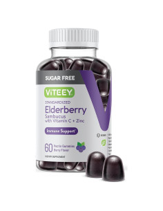 Gomas de Saúco Viteey 60 Unidades - Vitamina C y Zinc Veganas