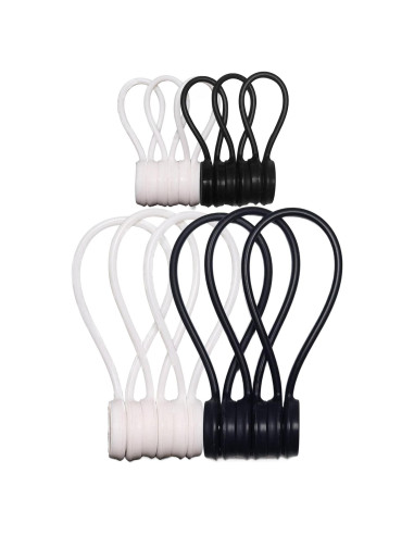 Bridas Magnéticas YFIII 12 Pack Silicona Reutilizables 20 cm