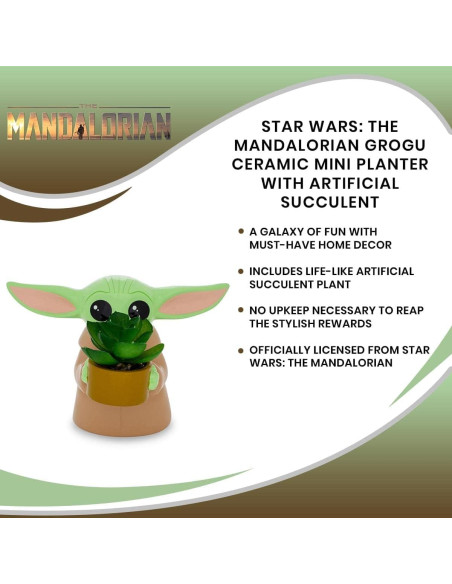 Maceta mini Grogu de cerámica 10 cm Star Wars Maceta mini Grogu de cerámica 10 cm Star Wars