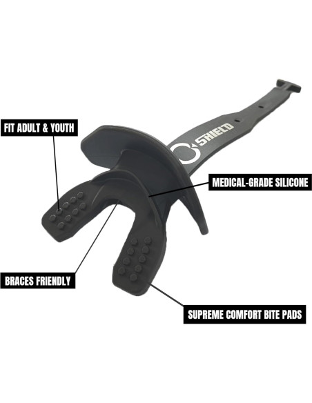 Protector Bucal O Shield Vortex Flow Negro Profesional Protector Bucal O Shield Vortex Flow Negro Profesional