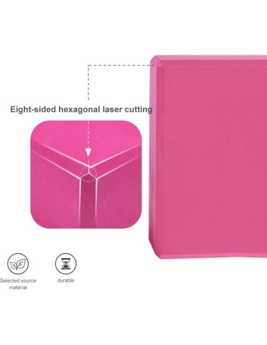 Bloques de Yoga EVA BW MEJOR MANERA 2 Pcs Antideslizantes