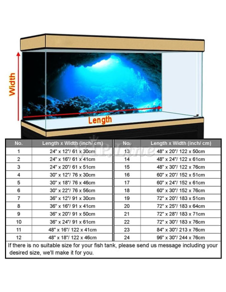 Póster de Fondo de Acuario PVC 61x30cm Cueva Luz Solar VIP.LINE Póster de Fondo de Acuario PVC 61x30cm Cueva Luz Solar VIP.LINE