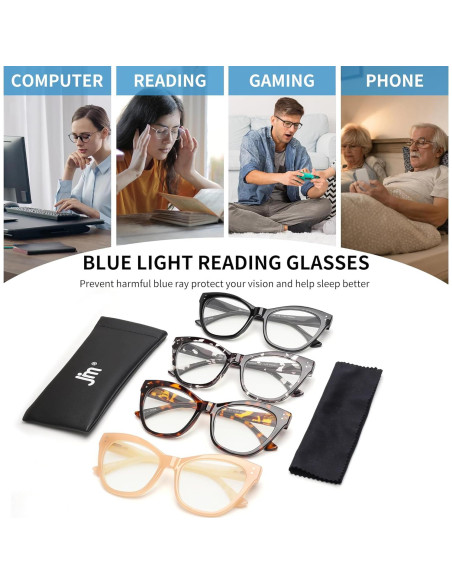Gafas de Lectura Cateye JM 4 Pack Color Mixto 3.0x Gafas de Lectura Cateye JM 4 Pack Color Mixto 3.0x