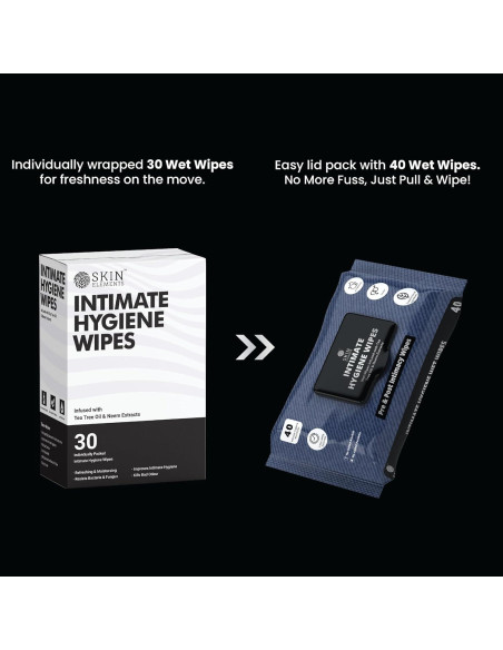 Toallitas Húmedas de Higiene Íntima Skin Elements - 30 Unidades Toallitas Húmedas de Higiene Íntima Skin Elements - 30 Unidades