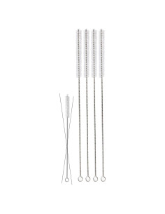 Popotes Jumbo Acero Inoxidable CocoStraw 14" 2 Pzas + Cepillo