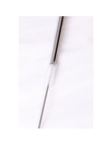 Popotes Jumbo Acero Inoxidable CocoStraw 14" 2 Pzas + Cepillo