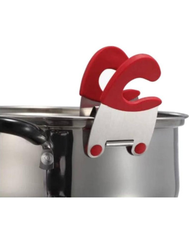 Reposapantallas Clip-On Negro - Utensilio de Cocina Práctico