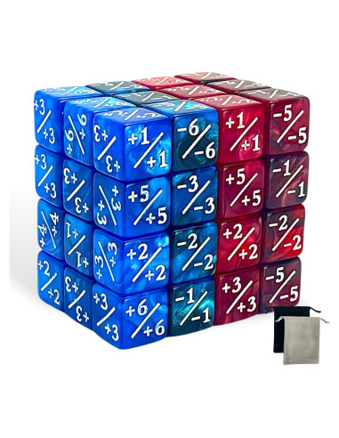 Dados de Contador de Vida Luck Lab MTG 48 PCS - 4 Colores