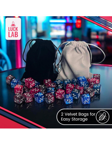 Dados de Contador de Vida Luck Lab MTG 48 PCS - 4 Colores