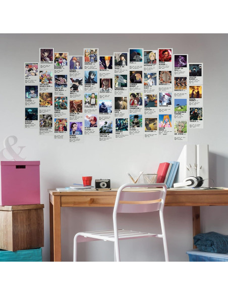 Kit de Collage de Posters de Anime Fardes 60 Piezas 10x15cm Kit de Collage de Posters de Anime Fardes 60 Piezas 10x15cm