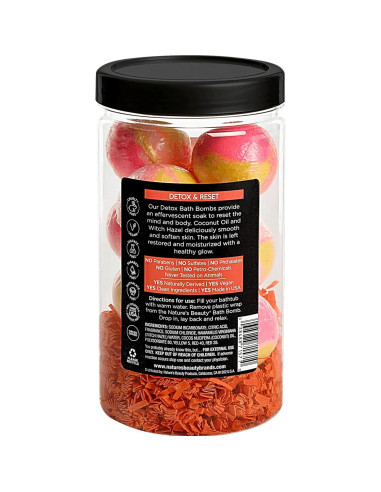 Conjunto de Bombas de Baño Detox Jengibre Naranja Garcoa 10 ct