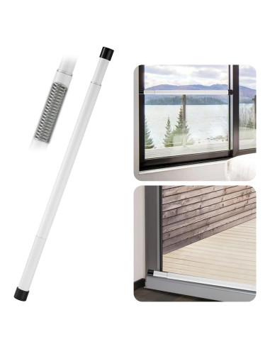 Barra de Seguridad Ajustable Widyana para Puertas Correderas 43-117 cm