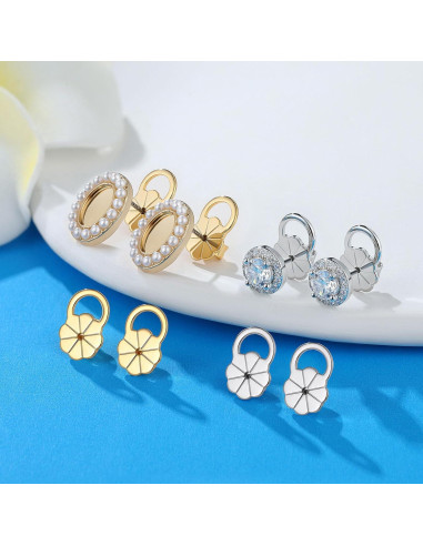 Resortes Elevadores de Pendientes Hipoalergénicos Moconar - 4 Pcs Oro