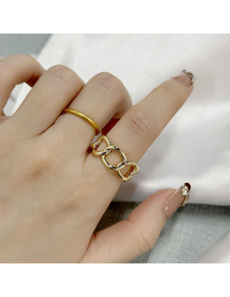 Anillo Broche de Bufanda de Seda Oro con Cadena para Mujeres Anillo Broche de Bufanda de Seda Oro con Cadena para Mujeres