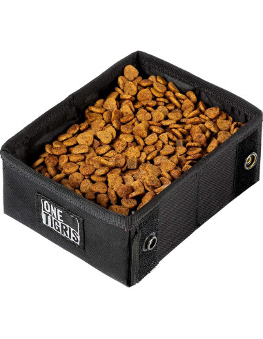 Cuenco Plegable para Mascotas OneTigris 0.9L Negro