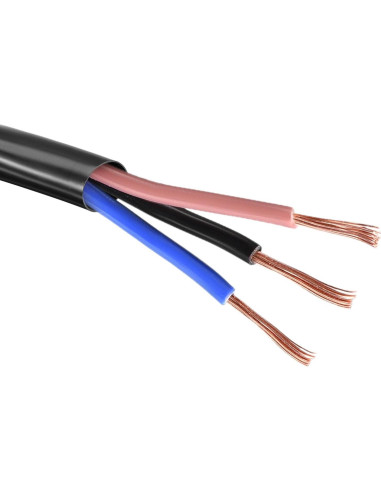 Tubo de PVC negro uxcell 2mm ID 3m para protección de cables