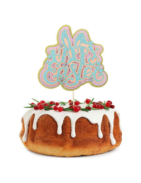 Cake Topper Pascua Gyufise 14x21cm Decoración Pastel Cake Topper Pascua Gyufise 14x21cm Decoración Pastel