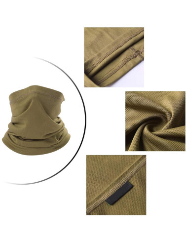 Gaiter de Cuello Coyote Marrón Unisex - Protección Solar UV
