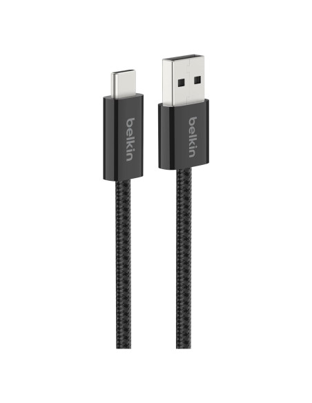 Cable USB A a USB C Belkin 1M Carga Rápida 15W Negro Cable USB A a USB C Belkin 1M Carga Rápida 15W Negro