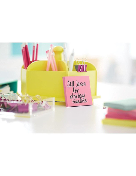 Notas Post-it Dispensadoras 7.62x7.62 cm, 12 Bloc, Reciclables Notas Post-it Dispensadoras 7.62x7.62 cm, 12 Bloc, Reciclables