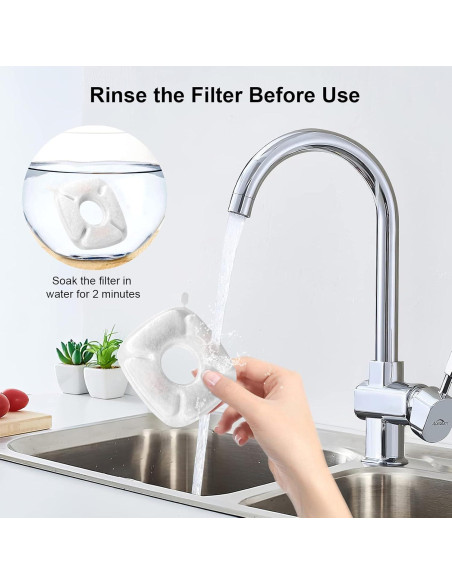 Filtros de Reemplazo Veken 8 Pcs para Fuente de Agua Mascotas Filtros de Reemplazo Veken 8 Pcs para Fuente de Agua Mascotas