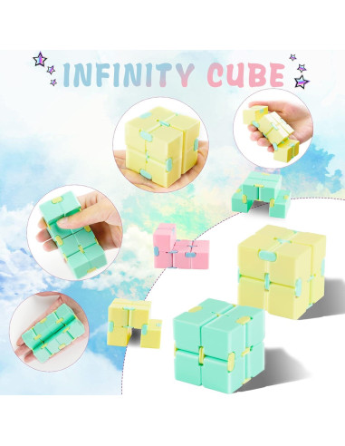 Paquete de 4 Cubos Infinito IGINOA para Alivio del Estrés