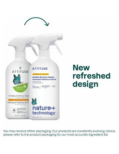 Limpiador de Vidrios ATTITUDE 800 ml Vegano Aroma Cítricos 2