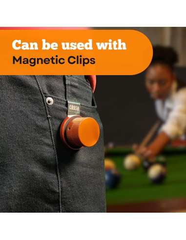 Soporte de Tiza Magnético Cru5h Billiards Naranja V10