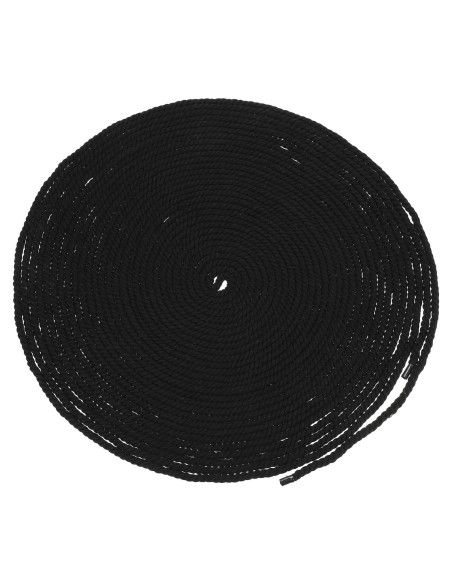 Cuerda de Algodón Negra 6mm x 20m MECCANIXITY para Manualidades Cuerda de Algodón Negra 6mm x 20m MECCANIXITY para Manualidades