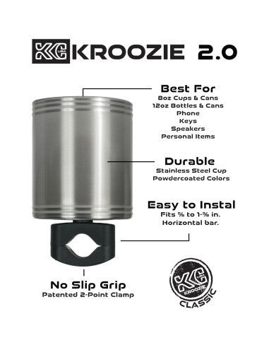 Soporte para Tazas Kroozie 2.0 - Acero Inoxidable Azul Bebé