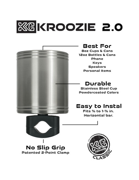 Soporte para Tazas Kroozie 2.0 - Acero Inoxidable Azul Bebé Soporte para Tazas Kroozie 2.0 - Acero Inoxidable Azul Bebé